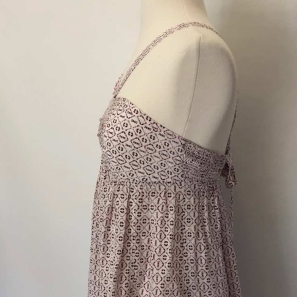 Madewell White Maroon 8 Silk Convertible Dress Twee Scandi Girl lightweight - Picture 5 of 15